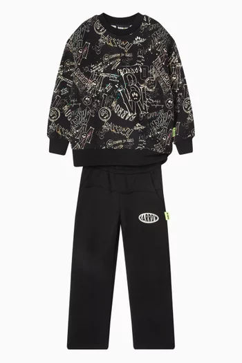 Relaxed Sweatpants in Cotton