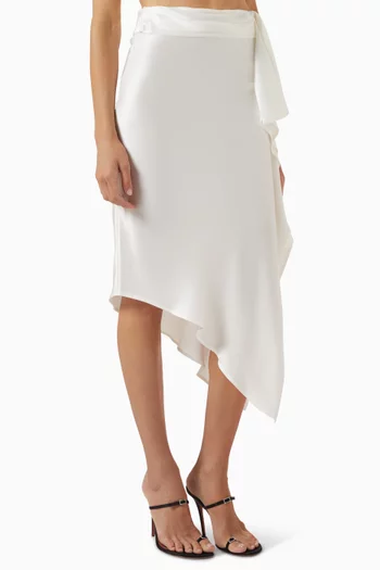 Carambola Asymmetrical Midi Skirt