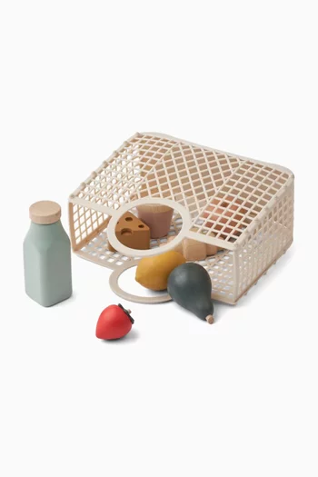 Florin Play Food & Grocery Basket Set