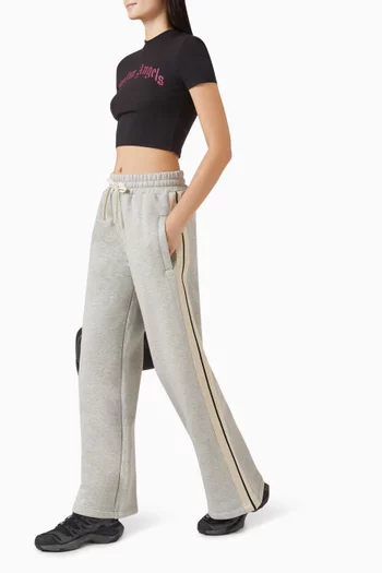 Curved Logo Sweatpants in Cotton