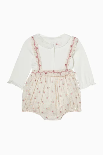 Floral Romper & Shirt Set