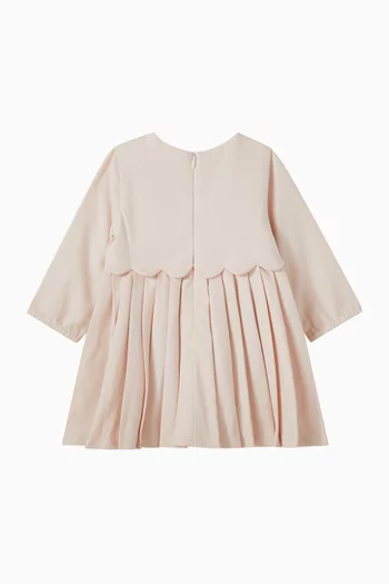 Pleated Flared Dress