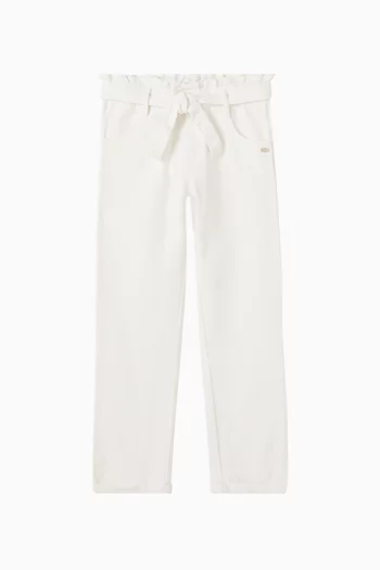 Tie-up Pants in Cotton