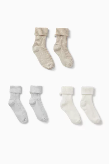 Knit Socks, Set of 3