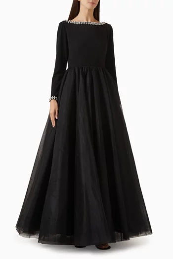 Beaded Ball Gown in Tulle