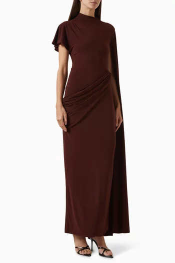 فستان تروبيك بكم بنمط كاب جيرسيه