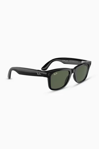 Meta Wayfarer Sunglasses in Acetate