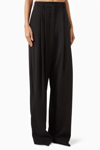 Brycem Wide-leg Pants in Wool
