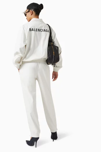 Logo-embroidered Track Jacket in Technical Fabric