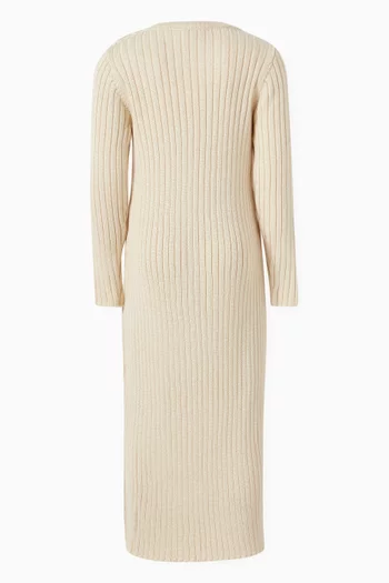 Knit Slit Dress