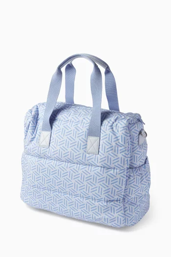 Geometric-print Changing Bag
