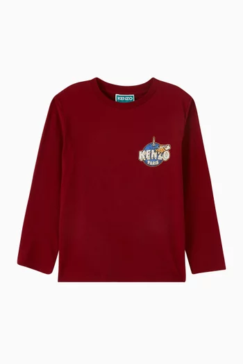 Logo-print T-shirt in Cotton Jersey