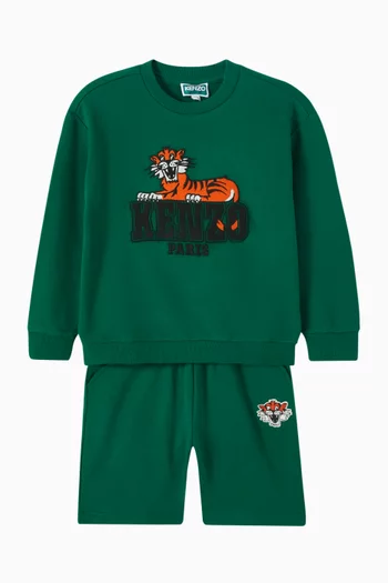 Tiger Bermuda Shorts in Cotton