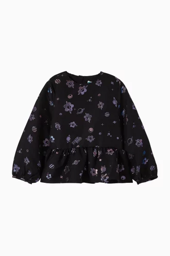 Printed Blouse in Cotton