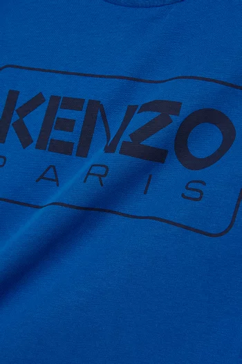 تي شيرت بطبعة شعار الماركة قطن جيرسيه