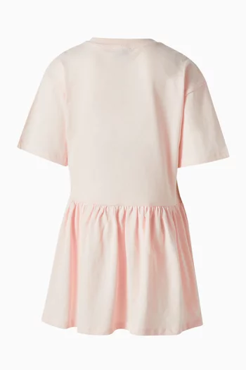 Logo-print Dress in Organic Cotton