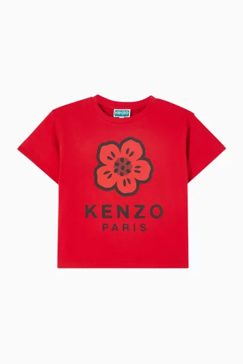 Flower Logo T-shirt in Cotton