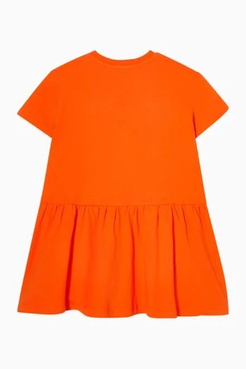 Flower Logo Dress in Cotton