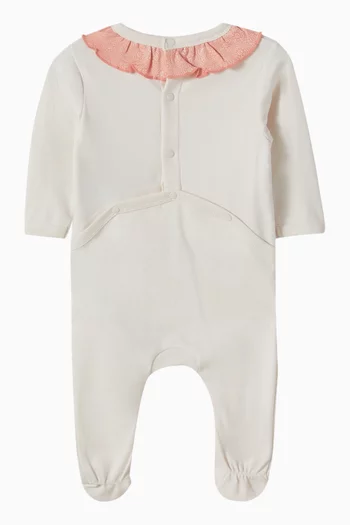 Ruffle Onesie in Organic Cotton