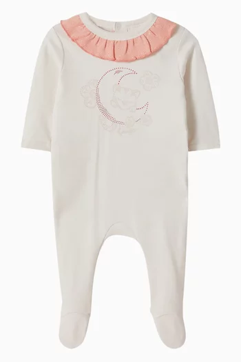 Ruffle Onesie in Organic Cotton