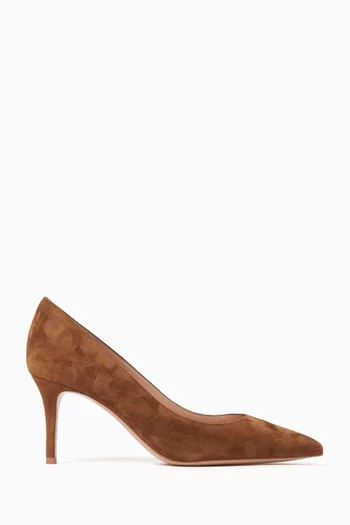 Point-toe 70 Pumps in Suede