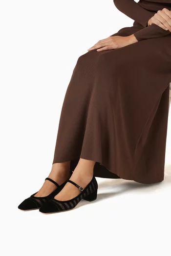 So Mayor 35 Pumps in Mesh & Suede