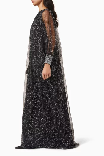 Rhinestone-embellished Dress in Tulle
