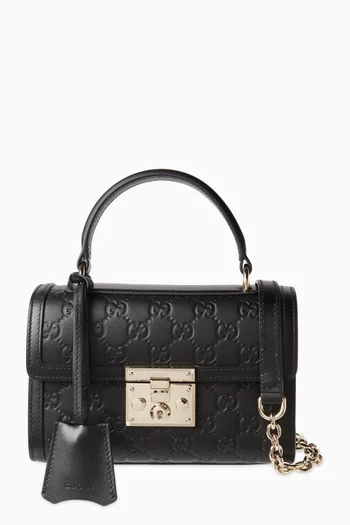 GG Top-handle Bag in Leather