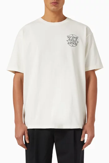 Le T-shirt Slogan Tresses in Cotton