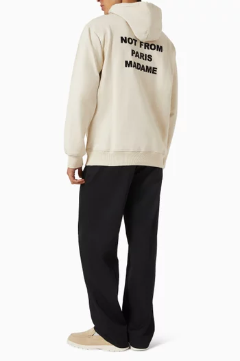 Le Hoodie Slogan in Cotton