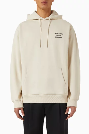 Le Hoodie Slogan in Cotton