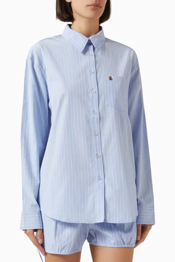 Oona Button-down Shirt in Cotton-blend