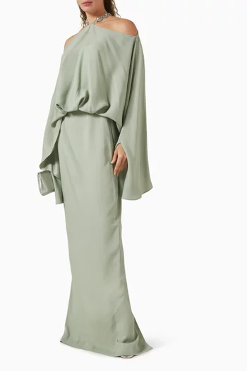 Cyclades Crystal Dress in Crepe Cady