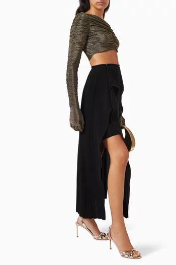 Nadia Ruched Crop Top