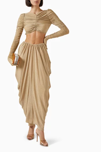 Nadia Ruched Crop Top