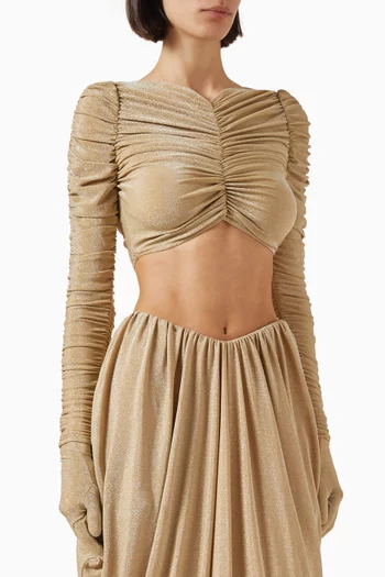 Nadia Ruched Crop Top