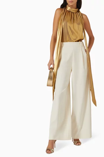 Hattie Scarf-neck Blouse