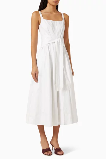 Cady Tie-front Midi Dress