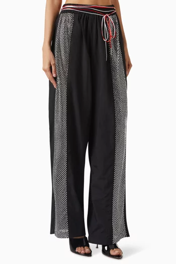 Embellished Pants in Taffeta