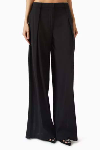 Wide-leg Pants in Power Tulle