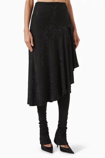 Hotfix Skirt-style Pants in Jersey