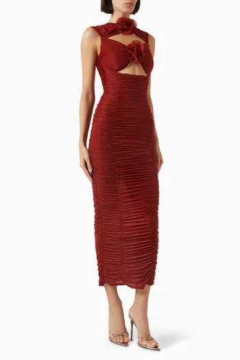 Flower Bloom Midi Dress