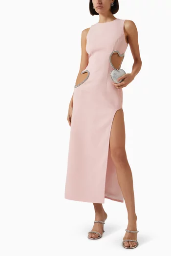 First Kiss Midi Dress in Wool