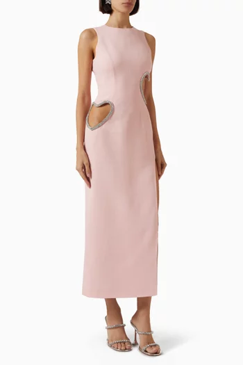 First Kiss Midi Dress in Wool