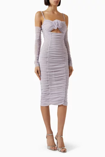 Flower Bloom Midi Dress