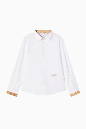 Geo Map Shirt in Cotton