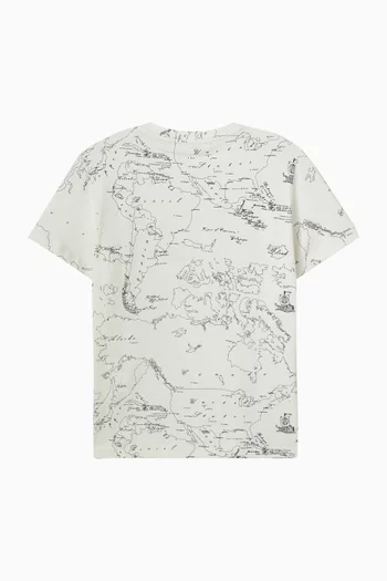 Geo Map 1ª Classe T-shirt in Cotton