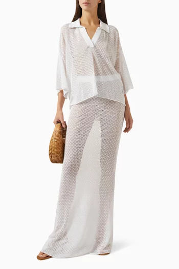 Maddy Skirt in Crochet-knit