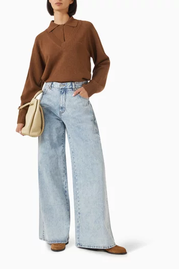 Double-neck Sweater in Knit