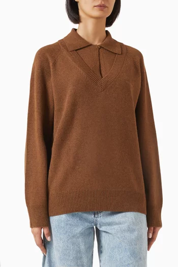 Double-neck Sweater in Knit